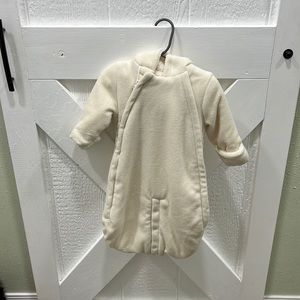 BabyGAP 3-6 month snow suite with hood and hand covers.